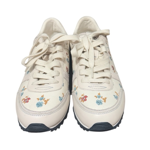 Coach C142 runner rose feminine athletic sneakers floral quiet luxury - Picture 5 of 11